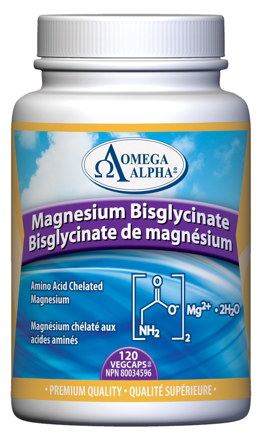 Omega Alpha Magnesium Bisglycinate (120 VCaps)