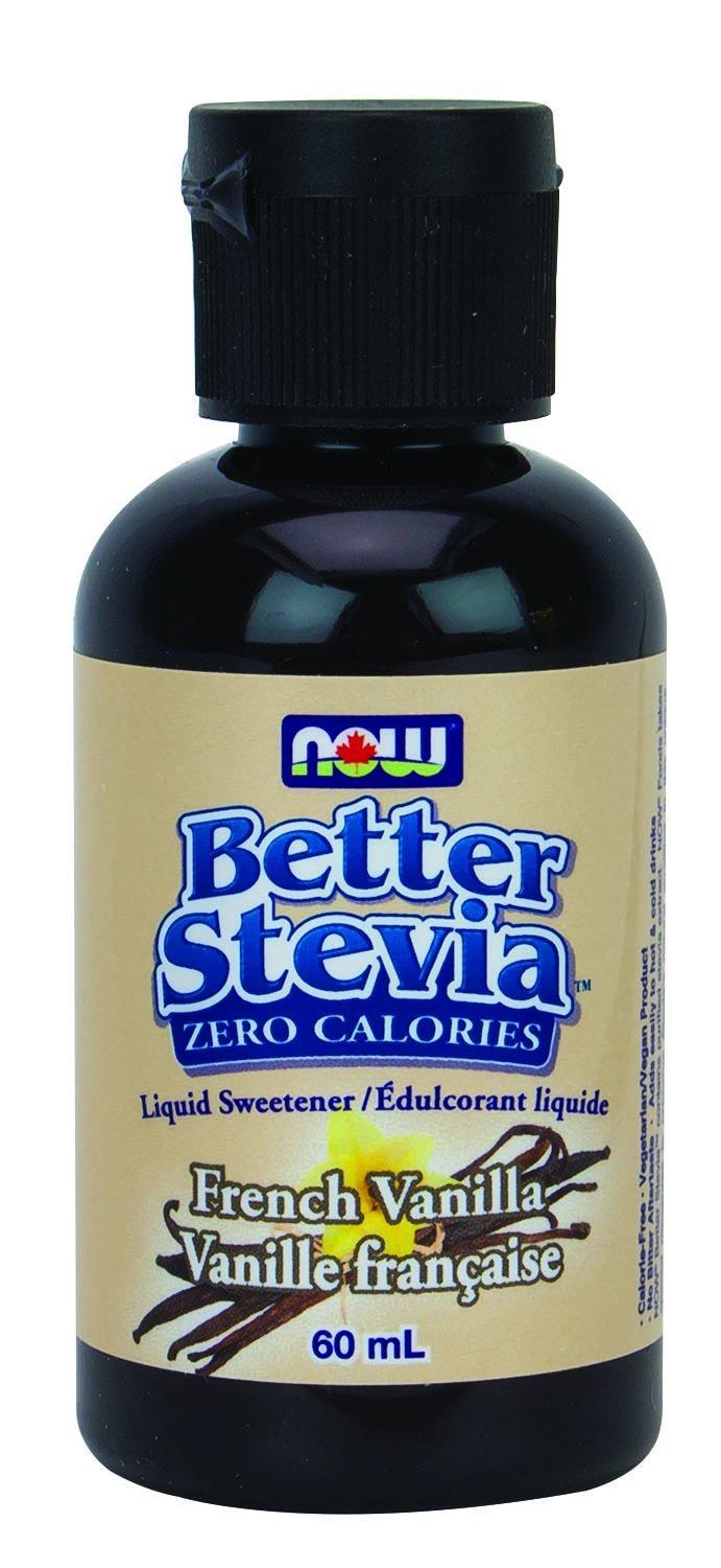 NOW Better Stevia Zero-Calorie Liquid Sweetener - French Vanilla (60 mL)