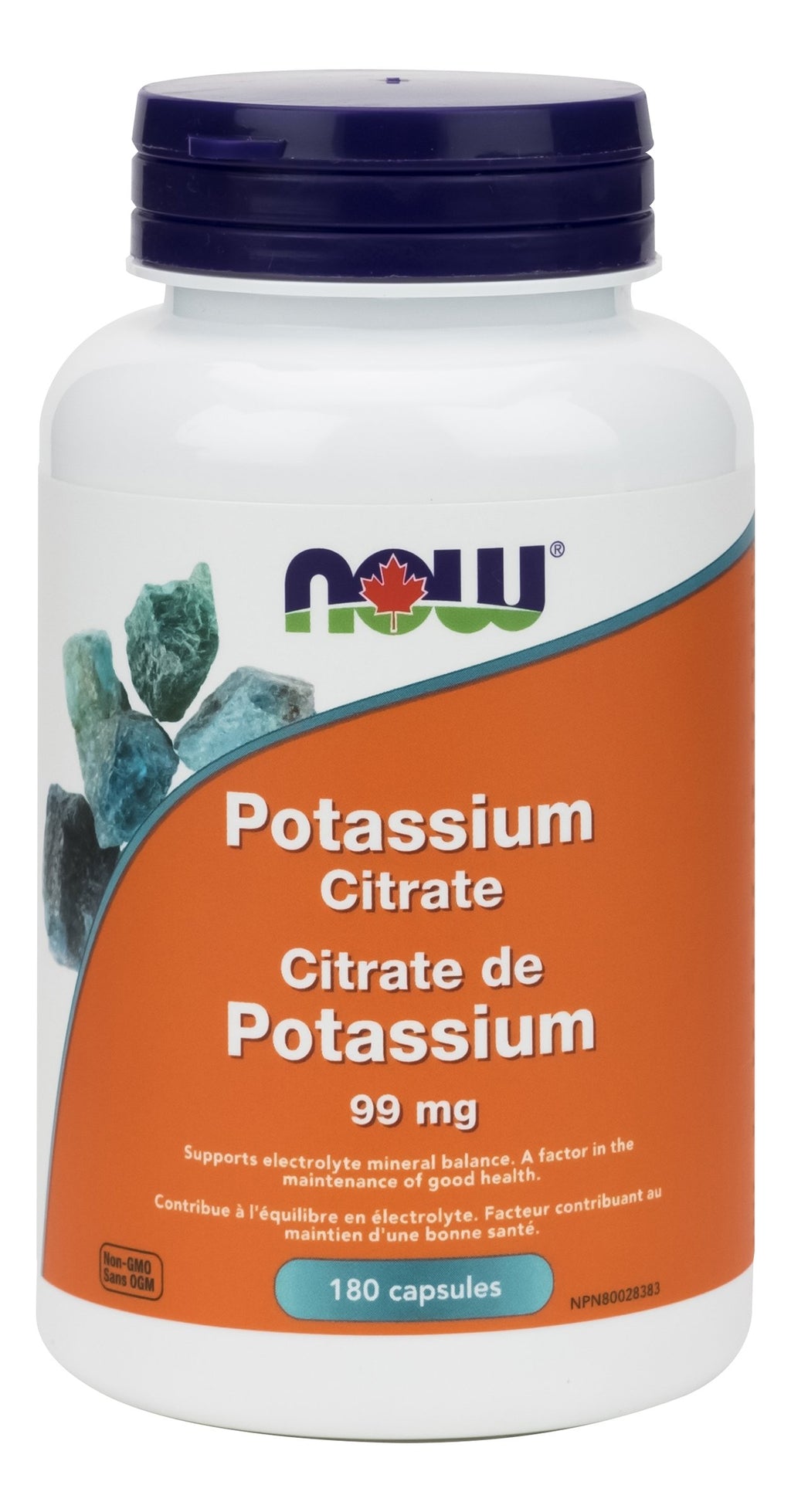 NOW Potassium Citrate 99 mg (180 Capsules)