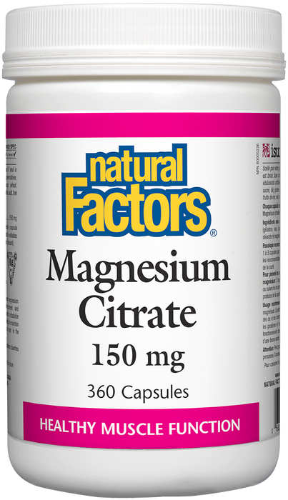 Natural Factors Magnesium Citrate 150 mg (Capsules)