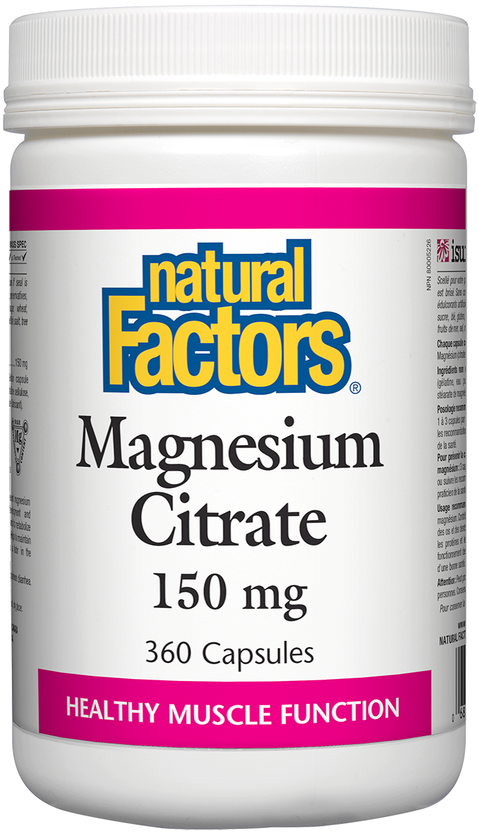 Natural Factors Magnesium Citrate 150 mg (Capsules)