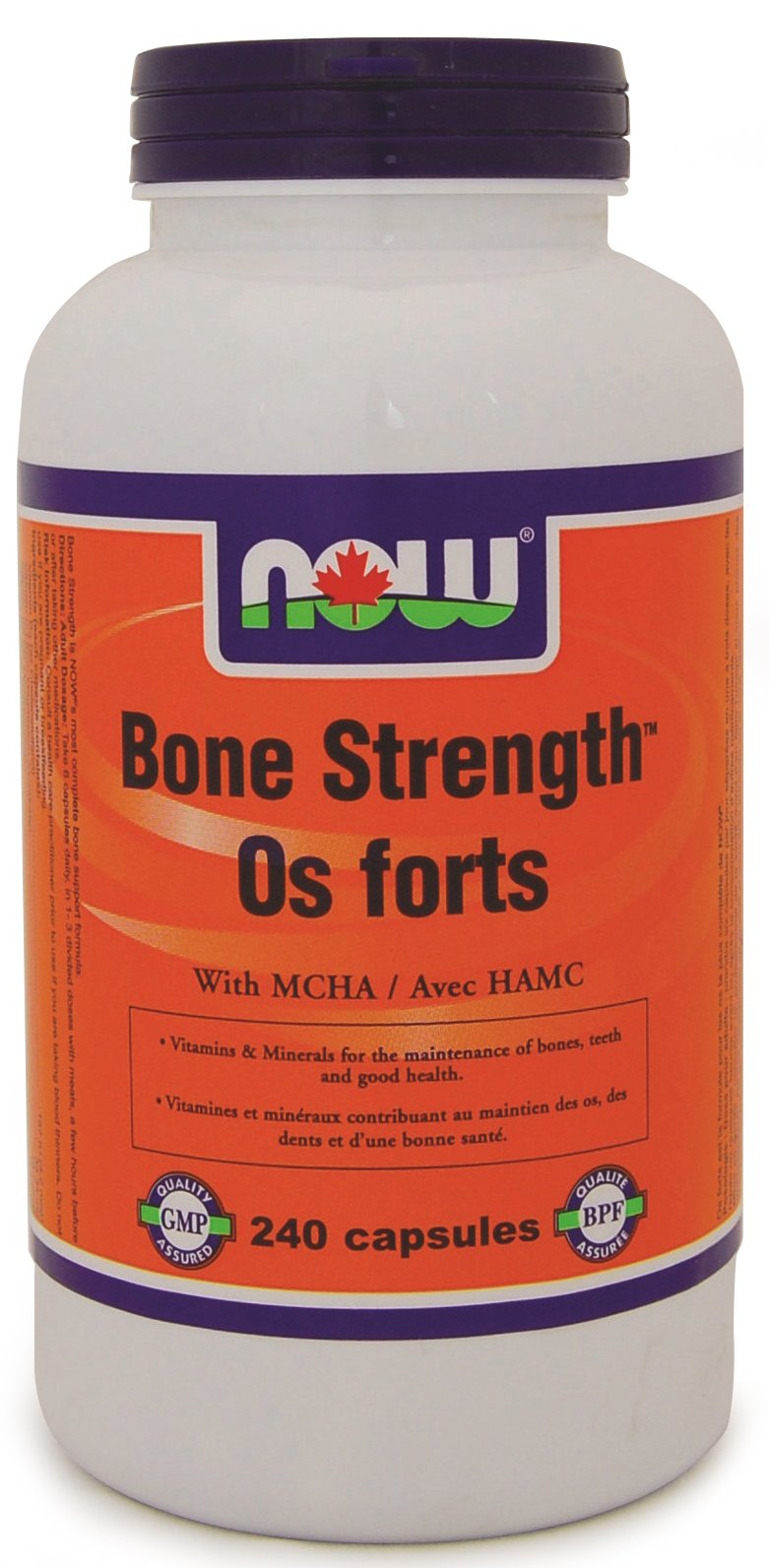 NOW Bone Strength Os Forts with MCHA (240 Capsules)