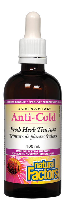 Natural Factors Echinamide Anti-Cold Fresh Herb Tincture (100 mL)