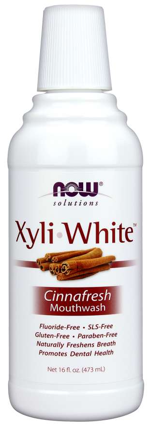 NOW XyliWhite Cinnafresh Mouthwash (473 mL)