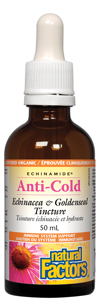 Natural Factors Echinamide Anti-Cold Echinacea & Goldenseal Tincture