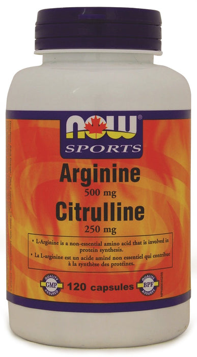 NOW Arginine & Citrulline (120 VCaps)