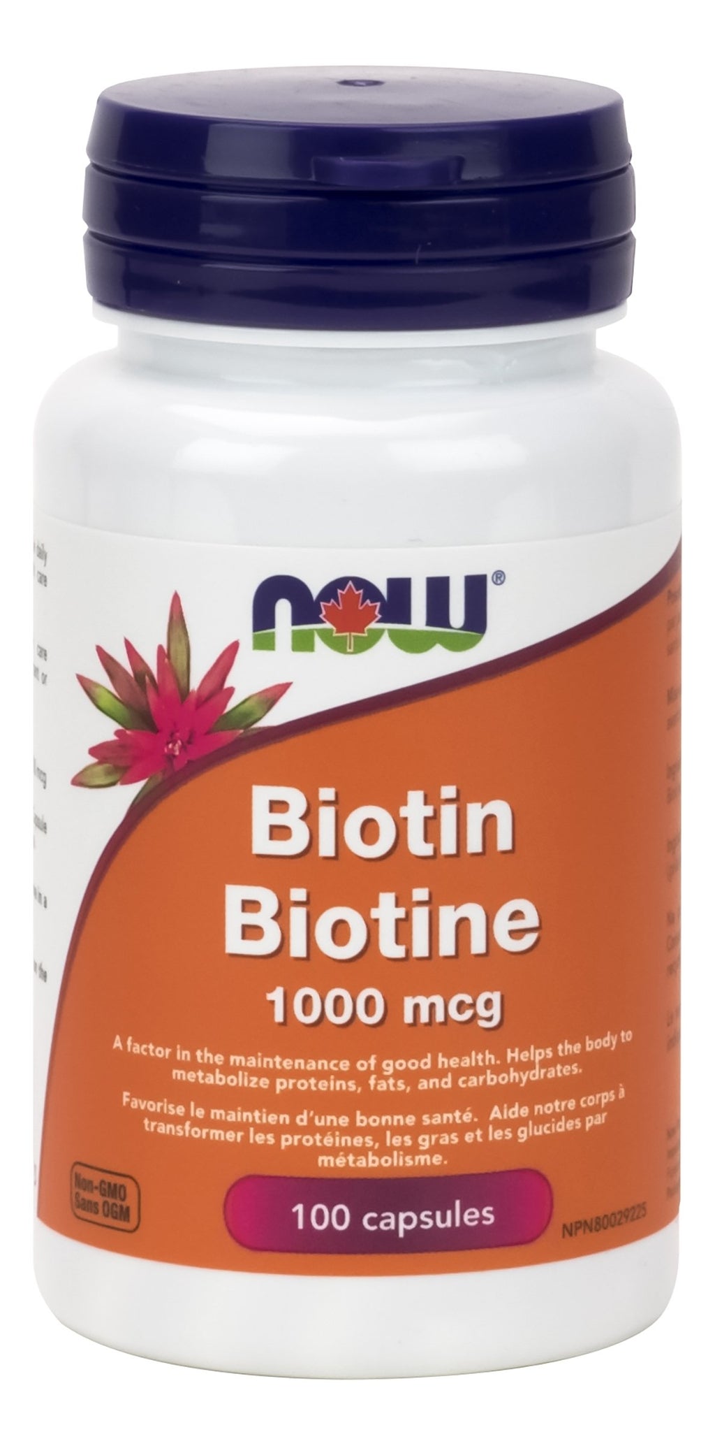 NOW Biotin 1000 mcg (100 Capsules)