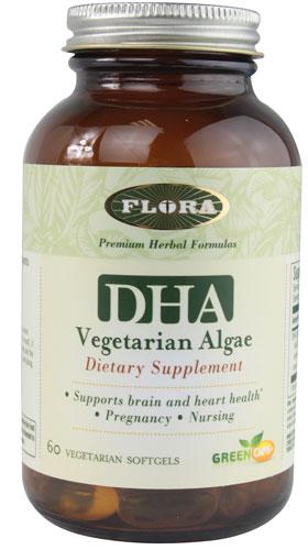 Flora DHA Vegetarian Algae (60 VCaps)