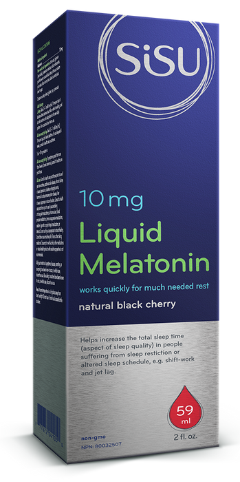 Sisu Liquid Melatonin 10 mg - Black Cherry (59 mL)