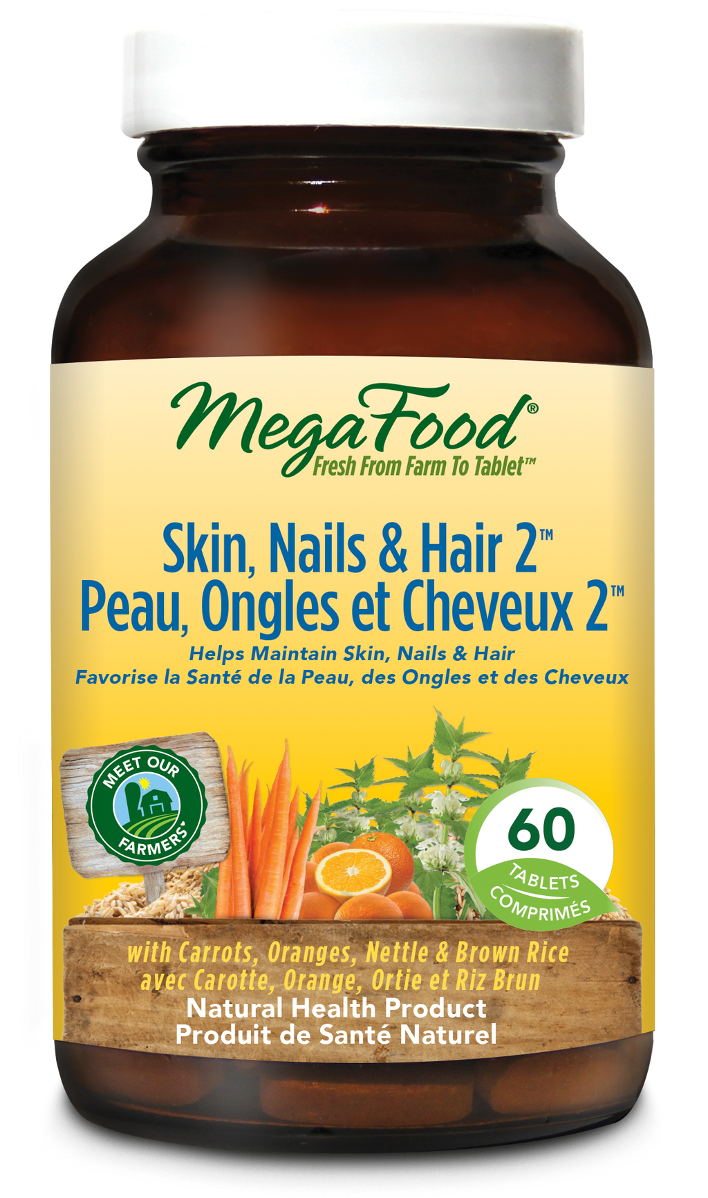 MegaFood Skin, Nails And Hair 2 (60 Tablets)