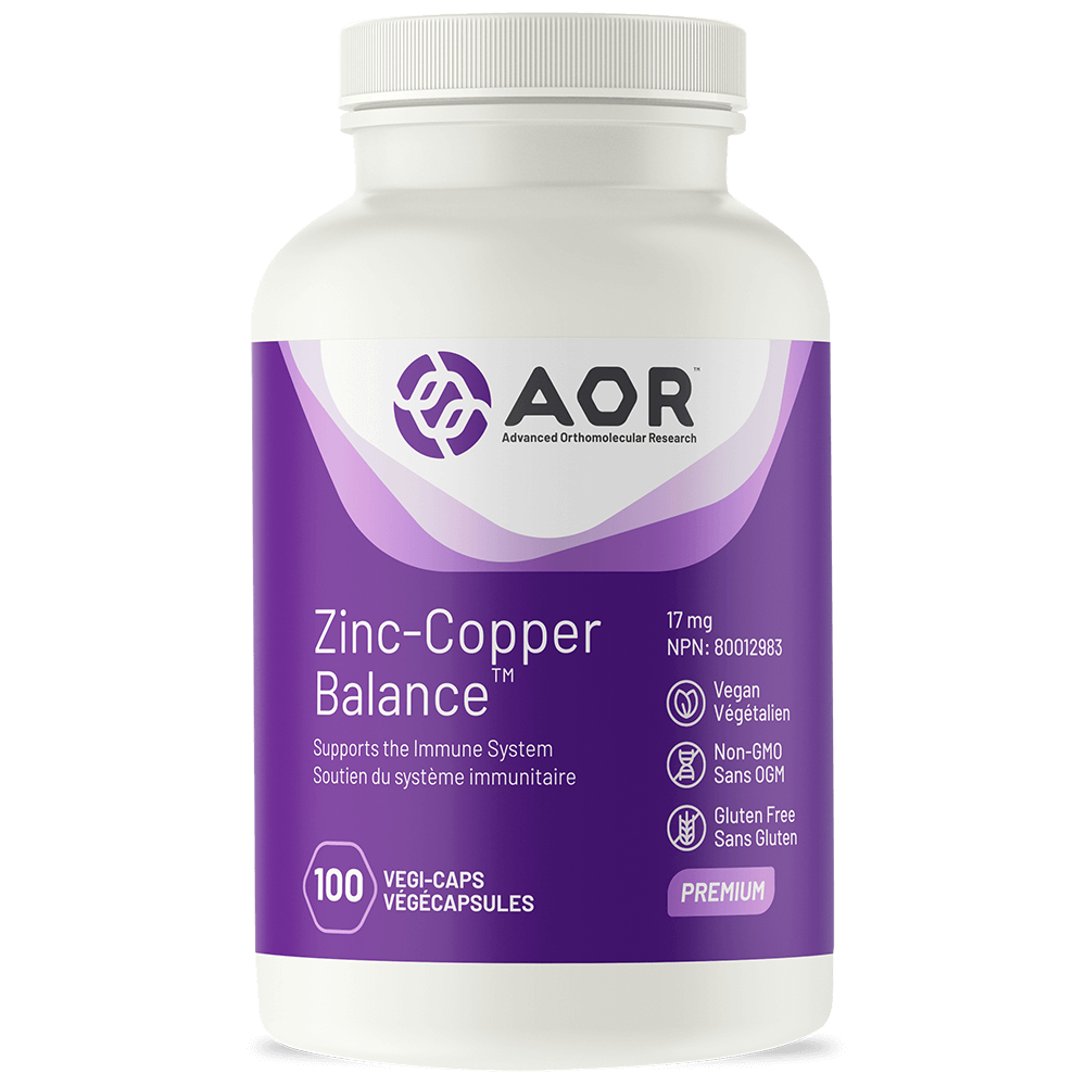 AOR Zinc-Copper Balance 17 mg (100 VCaps)