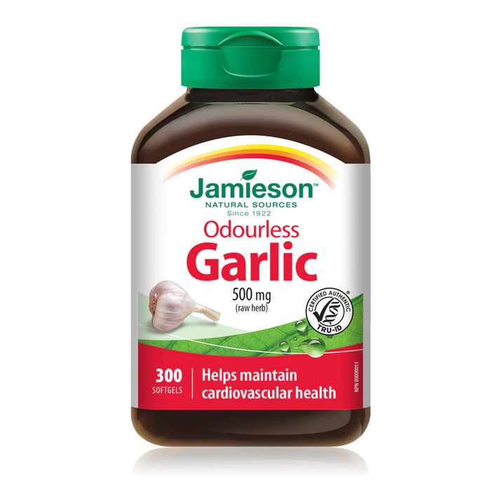 Jamieson Odourless Garlic 500 mg (300 Softgels)