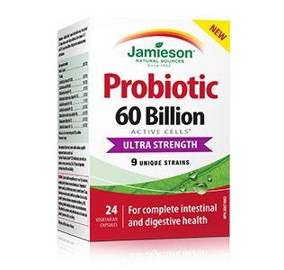 Jamieson Probiotic 60 Billion Active Cells Ultra Strength (24 VCaps)