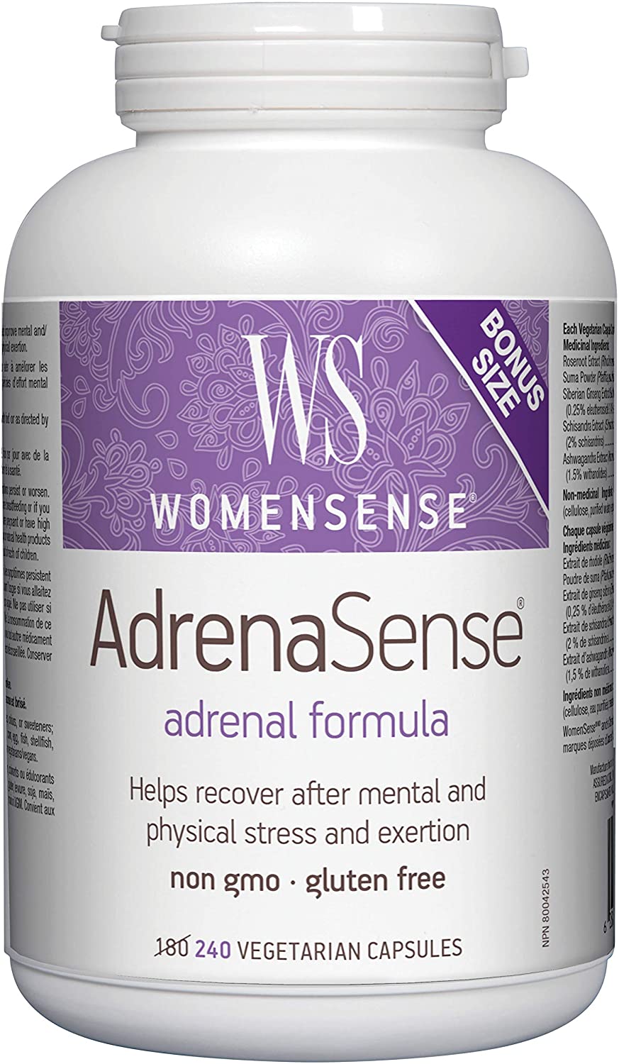 WomenSense AdrenaSense BONUS SIZE (240 VCaps)