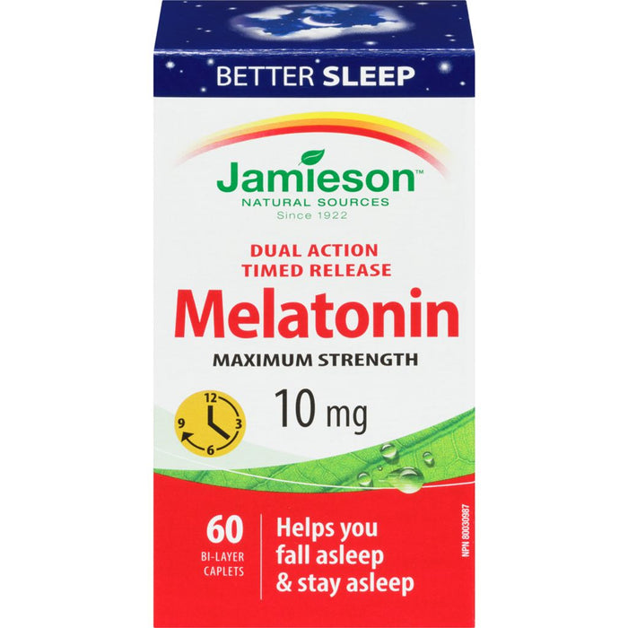 Jamieson Melatonin Maximum Strength 10 mg (60 Caplets)