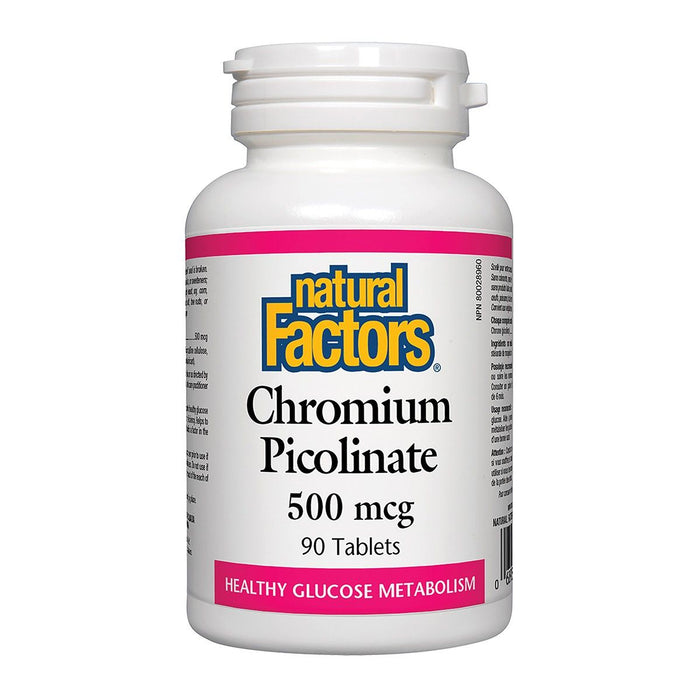 Natural Factors Chromium Picolinate 500 mcg (90 Tablets)