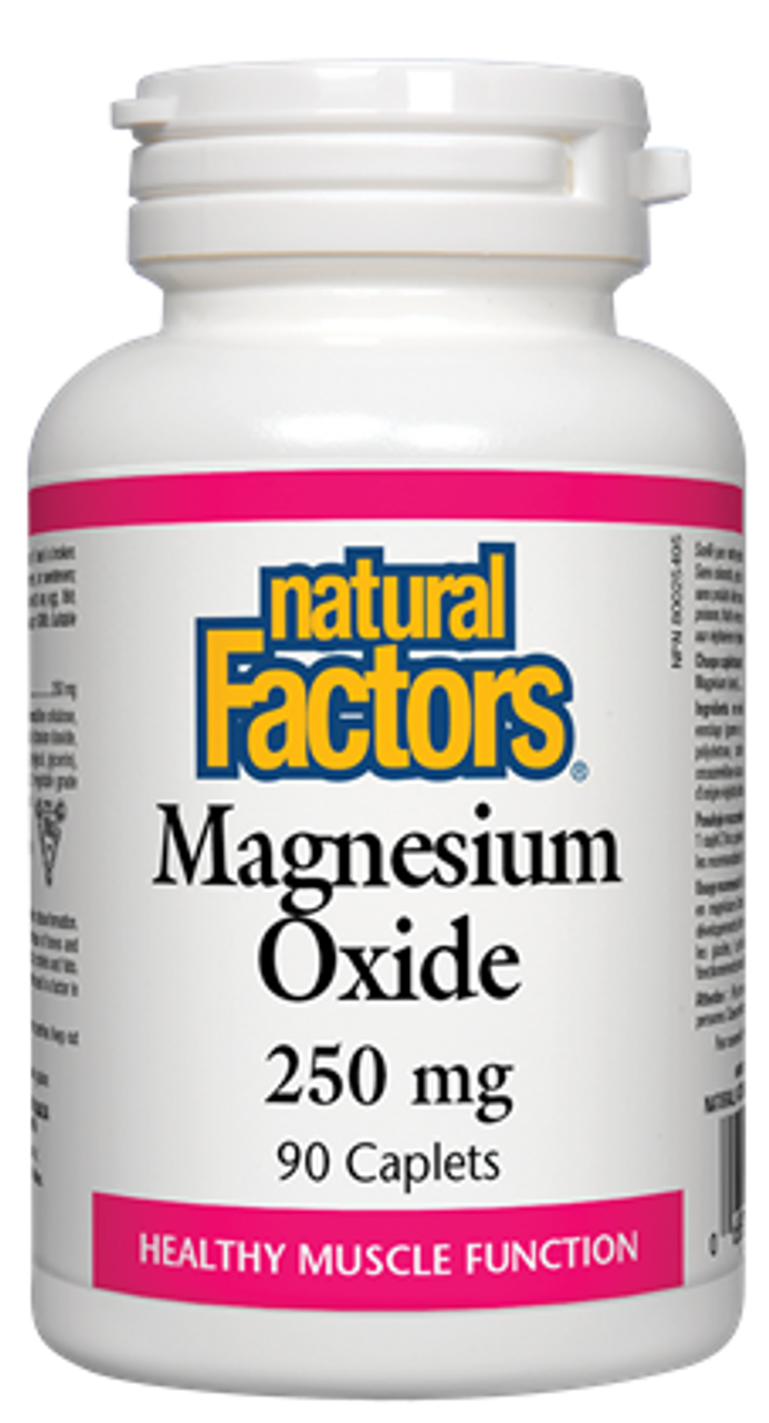 Natural Factors Magnesium Oxide 250 mg (90 Capsules)