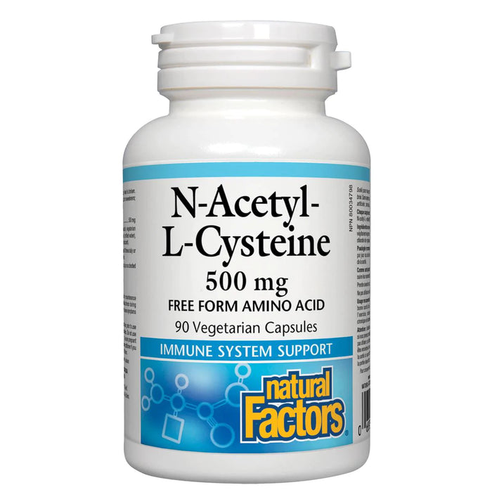 Natural Factors N'acetyl Cysteine (NAC) 500 mg