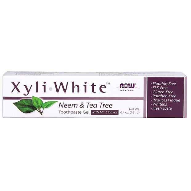 NOW Xyliwhite Neem & Tea Tree Toothpaste Gel - Mint (181 g)