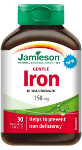 Jamieson Gentle Iron Ultra Strength 150 mg (30 VCaps)